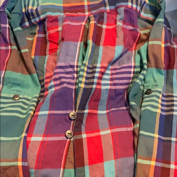 Ralph Lauren Colorful Plaid Girls pintucked blouse - Picture 6 of 6